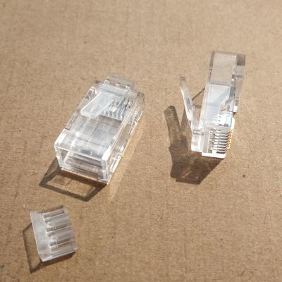 China Easy type network connection pass through RJ45 cat6 connector Te koop