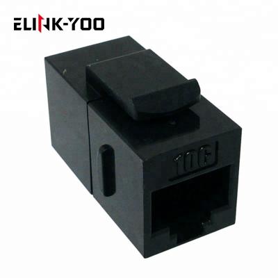 China 10G Toolless Slim Panel Mount CAT6A Snap Into Coupler FTC6AUTPRJ45 Integrated for sale