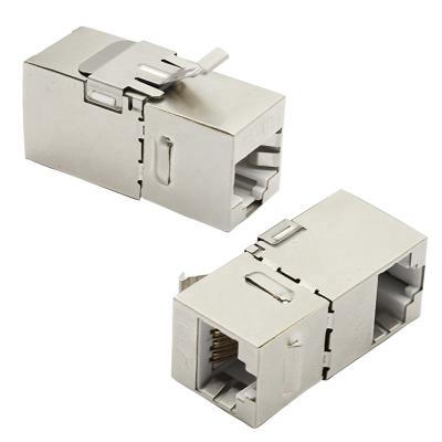 Chine Right Angle Inline Network 90 Degree Cat6 RJ45 Coupler Shielded Female To Female à vendre