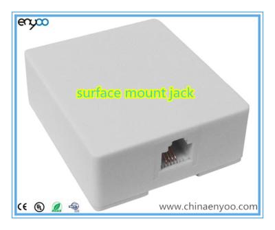 China Use RJ11, RJ12, RJ45 Modular Outdoor Mount Home or Office Jack Te koop