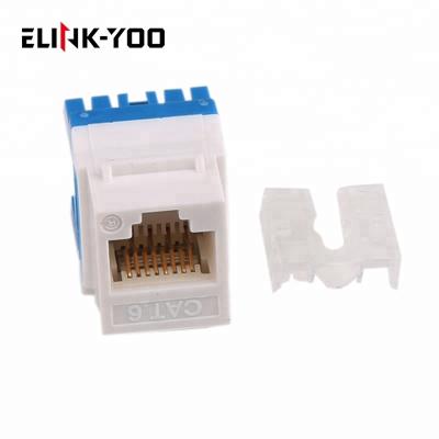 Chine chinese made cheap punch down utp cat6 180 degree rj45 jack short trapezoidal pattern Jack 180DQS à vendre