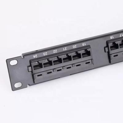 Cina Teleommunication Rackmount Wholesale 19 Inch 1U 24 Port Patch Panel in vendita