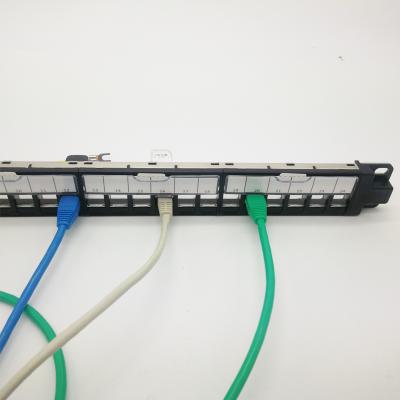 China Teleommunication New Design 19 Inch 19 Inch s/ftp 24 Port Blank Patch Panel With Shutter for sale