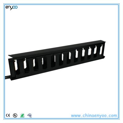 Κίνα Horizontal Cable Management Cable Management Panel 1U With ABS Plastic Materials προς πώληση