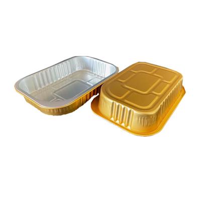 China Rectangle And Round Aluminum Foil Food Container 8011-O for sale