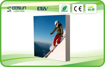 China Rubber Edging Single Side LED Frameless Light Box With Long Lifespan For Advertising for sale