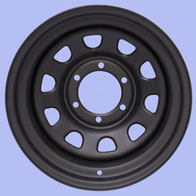 China 16inch 8J Wheel 139.7mm -25 Off-Road Truck Wheels Trailer Rim 4x4 Offset 6 Studs Carpet Black Chrome Trailer Steel Rim Aftermarket Steel Trailer Rim for sale