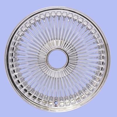 China 17inch 9J Thread Steel Wheel, Polo, Golf, MK4, Defender 5 Holes PCD 100mm 112mm 114.3mm 120mm Chrome Spoke Wheels 100spokes for sale