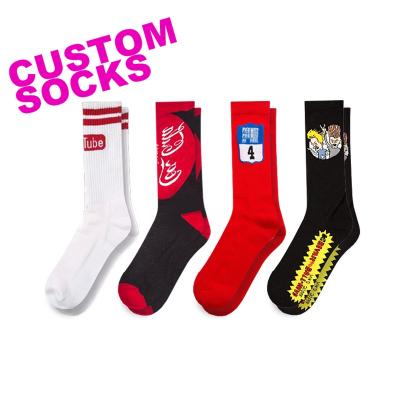 China DS-031 Hot Sale Anti-slip Design Custom Cotton Socks Men Socks With Your Own Logo for sale