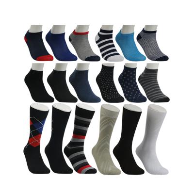 China Promotion anti-slip meias socken low cut colorful crew dress socks fashion socks cotton tube men polyester ankle socks for sale