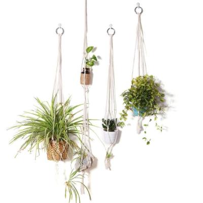 China Bonfull Sustainable INS Factory Basin Hot Selling Hanging Rope Hanging Basket Northern Europe Handwoven INS Wind Home Hanging Decoration for sale