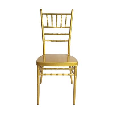 China Charivari Modern Stackable Wedding Banquet White Iron Chairs In Hotel Restaurant CHIAVARI CHAIR for sale