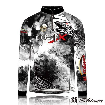 China Plus Size T-Shirts Anti-UV Fishing Shirts Quake X2129 Men Fishing Clothes Large Size Outdoor Sports Long Sleeve Shirts for sale