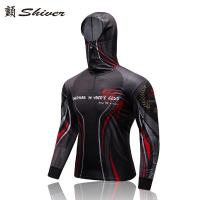 China Plus Size T-Shirts Anti-UV Fishing Shirts Quake Expedition-R2 Men Fishing Clothes Large Size Outdoor Sports Long Sleeve Shirts for sale