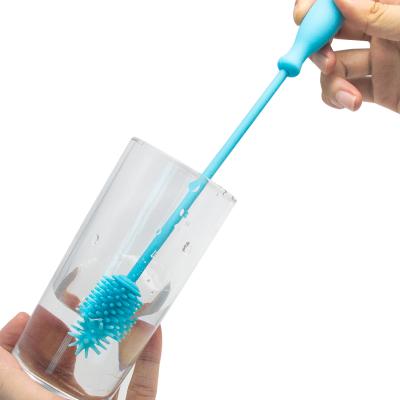 China Amazon Selling Silicone Baby Coffee Water Cup Viable Hot Bottle Cleaning Brush for sale