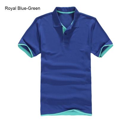 China Hot Men's Anti-Wrinkle Solid Sleeve Shirt Hot Men's Polo Shirt Men Cotton Short Fashion Polo Shirt for sale