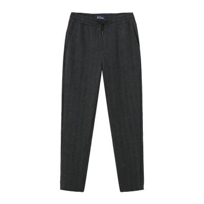 China Anti-Static OEM Custom Women's Plaid Pants Ladies Cigarette Yarn-Dyed Casual Pants for sale