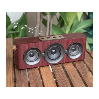 China PORTABLE Small Wooden Outdoor Radio Blue Tooth Speaker with AUX Card. FM radio support TF for sale