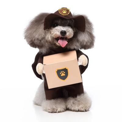 China Viable Viable Halloween Dog Messenger Costume With Halloween Party Pet Costume for sale