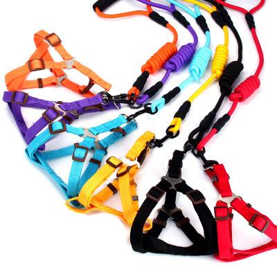 China Quick Adjustable Soft Comfortable Leash And Quick Version Spread Control Dog Belt Traction Rope Pet Harness For Daily Training Walking On for sale