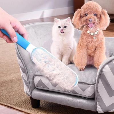 China Viable Pet Hair Remover Brush Dog Comb Tool Cat Fur Brush Base Double-Side Household Sofa Clothes Cleaning Lint Brush Furniture for sale