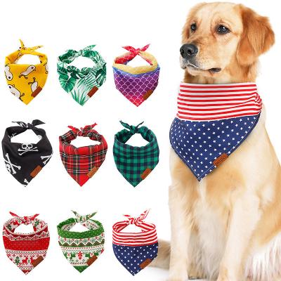 China Viable Viable Dog Bandana Washable Reversible Triangle Bibs Scarf For Dogs for sale