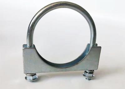 China Universal Steel Plate Round Rod M10 U Bolt Exhaust Clamp  1.5-6inch for sale