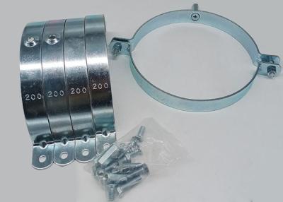 China 200mm Round Split Pipe Clamp Hanging Hoop For Industrial 2.5mm thickness zu verkaufen