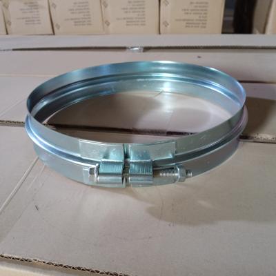 China 150-600mm Wide Clamps Width 48mm Spiral Clamp Bands For Flanged Spiral Duct Connections for sale