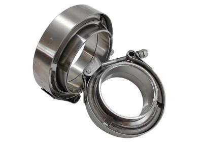 China 2.5 Inch V Band Exhaust Pipe Clamp Male / Female 304 Stainless Steel for sale