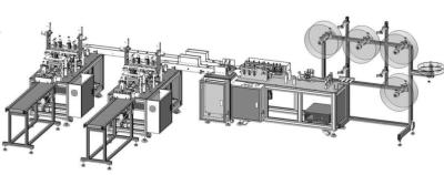 Chine Machine médicale jetable L6500mm * W7800mm de fabrication de masque protecteur * H1800mm à vendre