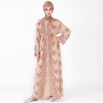 China Abaya Muslim Round Islamic Clothing Folk Dance Neck Fashion Clothing Islamic Dress Plus Size Turkey Arab for sale