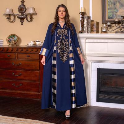 China Wholesale 2022 Nation Long Maxi Plus Size Muslim Hijab Muslim Kaftan Tribal Dresses Abaya In Dubai Islamic Muslim Dress For Women for sale