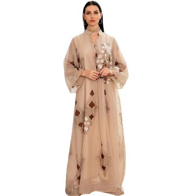 China Hot Selling Middle East Dubai Abaya Long Dress From Amazon Comfortable Feel Plus Size Ethnic Pullover Maxi High Waist Abaya Robe Muslim Dress for sale