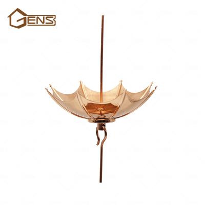 China Unique Drainage China Supplier Umbrella Shape Copper Rain Chain And Bulk Rain Chain for sale