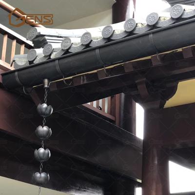 China Construction Customized Round Shape Metal Gutter And Downspout For Building Materials for sale