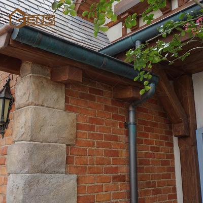 China Construction Roof Copper Sewage Gutter And Downspout For Villa Drainage for sale