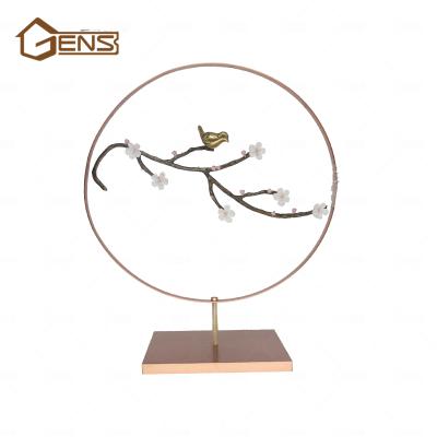 China Eco - Friendly Decorative Modern Bird And Flower Shaped Bedside Desk Ornament For Home Decor for sale