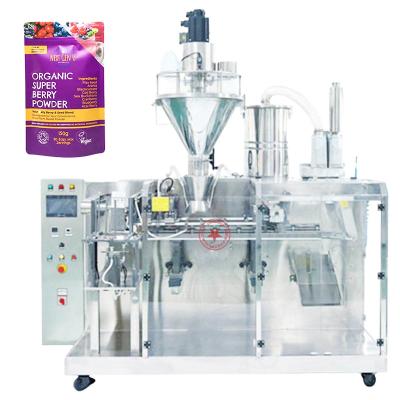 China Small Automatic Food Fertilizer Chilli Sugar Spice Flour Food Protein Tea Milk Coffee Doypack Powder Filling Packing Machine for sale