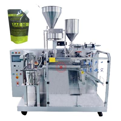 China Automatic Food Doypack Premade Bag Stand Up Pouch Oil Honey Paste Sauce Juice Filling Machines Water Sachet Liquid Filling Machine for sale