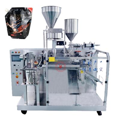 China Automatic Food Doypack Premade Stand Up Pouch Soap Juice Honey Paste Sauce Filling Machines Syrup Liquid Detergent Filling Machine for sale