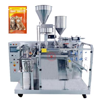 China Small automatic cream liquid food oil sauce filling machines premade sachet stand up bag doypack pouch filling and sealing machine for sale