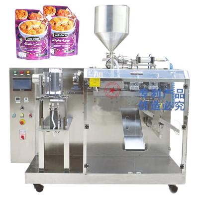 China Horizontal automatic small food ketchup sauce doy pack doypack doypack stand up pouch filling machines liquid packing machine for sale