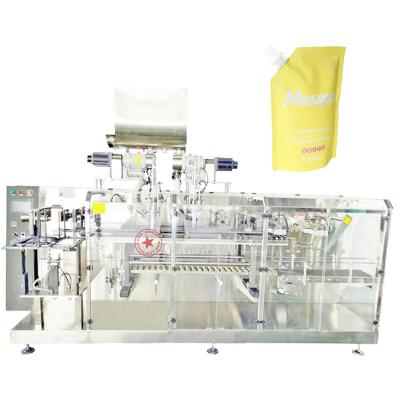 China Automatic Paste Horizontal Sauce Bag Premade Pouch Food Doypack Oil Juice Filling Machines Liquid Cosmetic Cream Packing Machine for sale