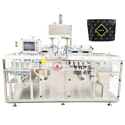 China Horizontal Hand Food Soap Detergent Cosmetic Cream Filling Machines Stand Up Pouch Premade Bag Pneumatic Liquid Filling Machine for sale