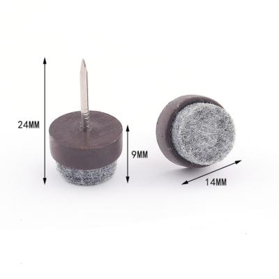 China Felt 14mm furniture glides hardware wool felt for sale