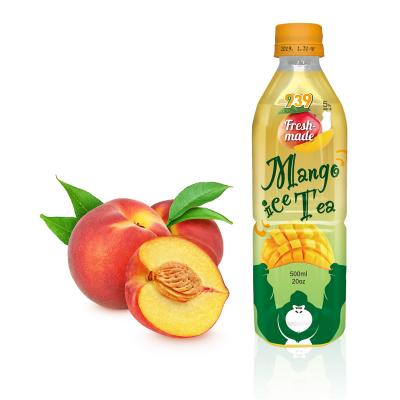 China Beverage Development One Stop Shop Services Bubble Tea Style Peach IceTea With Coconut Jelly Beverage Product Development for sale