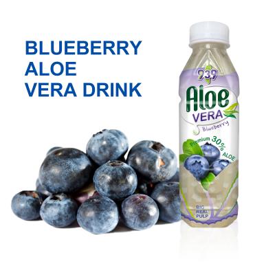 China Aloe Vera Drink Blueberry With Real Pulp 38mm Bottle Neck Height Beverage Development 28mm/38mm for sale