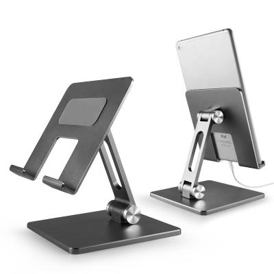 China Aluminum Alloy Adjustable Foldable Lift Laptop Stand Mobile Phone Bracket Tablet Desk Stand for sale