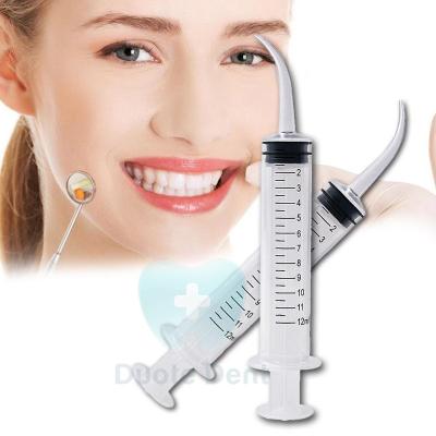 China 12ML Pre Service Syringe Bent Needle Tip Disposable Syringes Dental Use Curve And Needle Syringes Machinery for sale